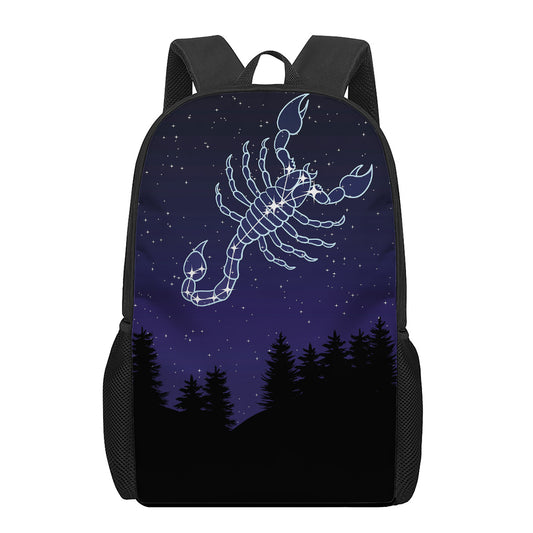 Scorpio Constellation Print 17 Inch Backpack