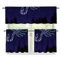 Scorpio Constellation Print 3 Piece Kitchen Curtains