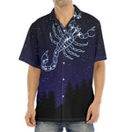 Scorpio Constellation Print Aloha Shirt