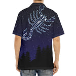 Scorpio Constellation Print Aloha Shirt