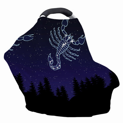 Scorpio Constellation Print Baby Seat Cover