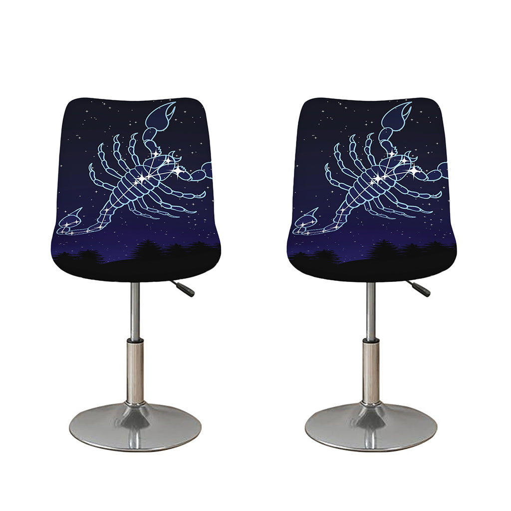Scorpio Constellation Print Bar Stool Covers