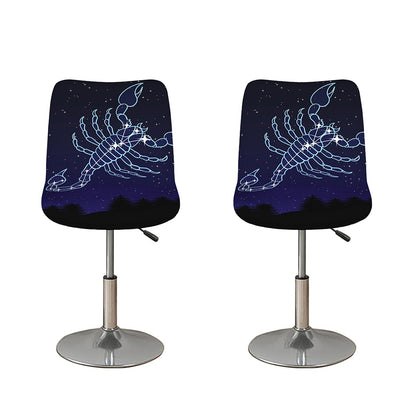 Scorpio Constellation Print Bar Stool Covers