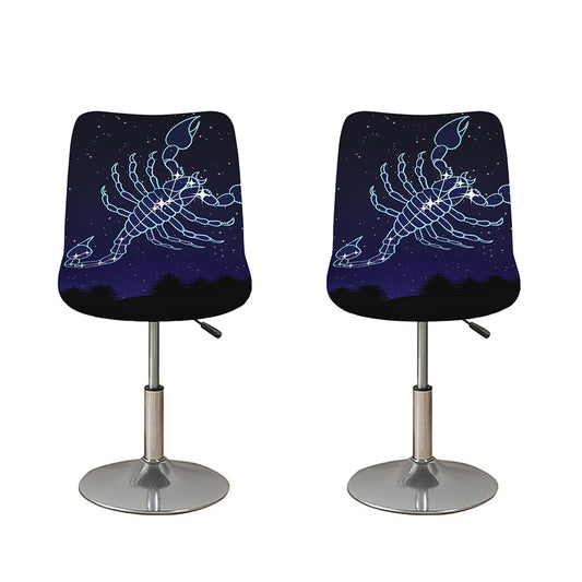 Scorpio Constellation Print Bar Stool Covers
