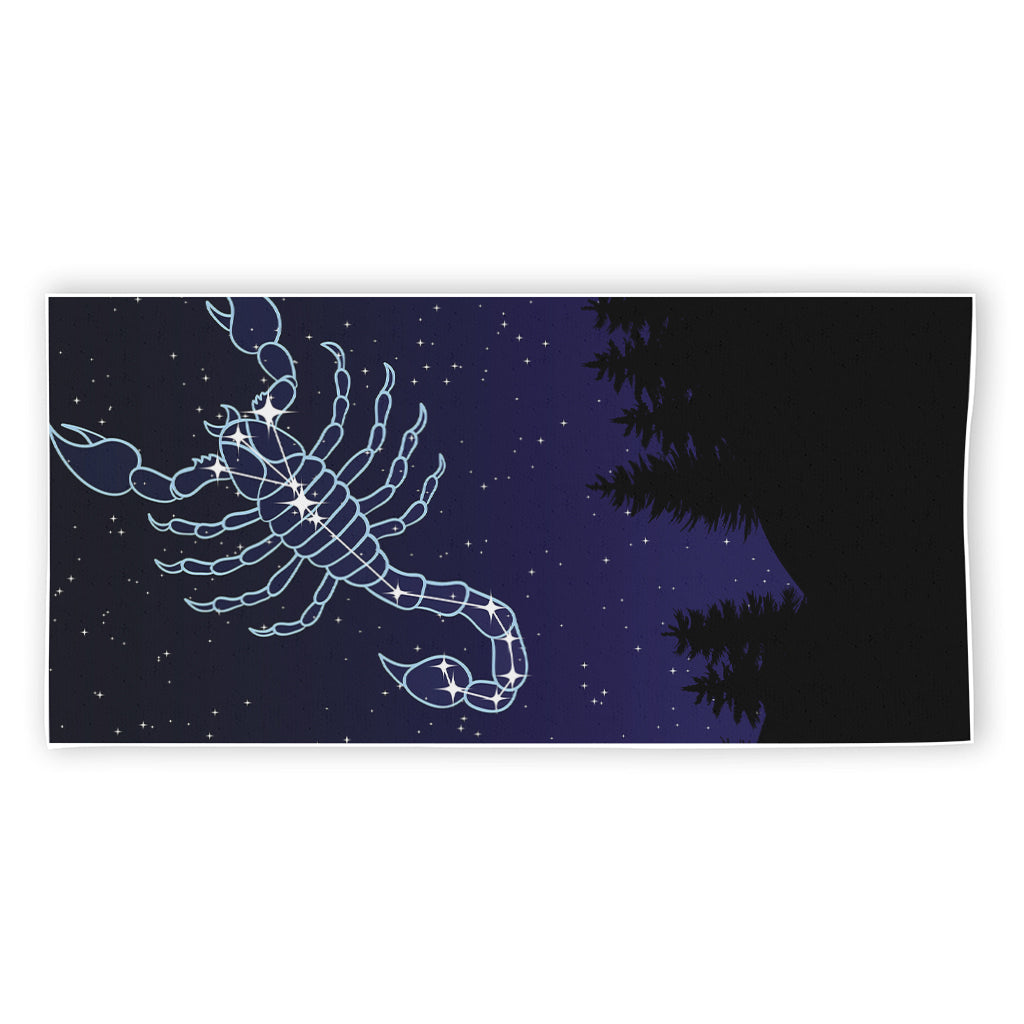 Scorpio Constellation Print Beach Towel