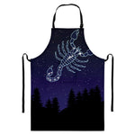 Scorpio Constellation Print Bib Apron With Pocket