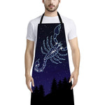 Scorpio Constellation Print Bib Apron With Pocket