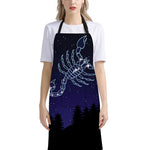Scorpio Constellation Print Bib Apron With Pocket