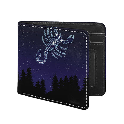Scorpio Constellation Print Bifold Wallet