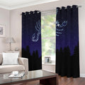 Scorpio Constellation Print Dimout Grommet Curtains