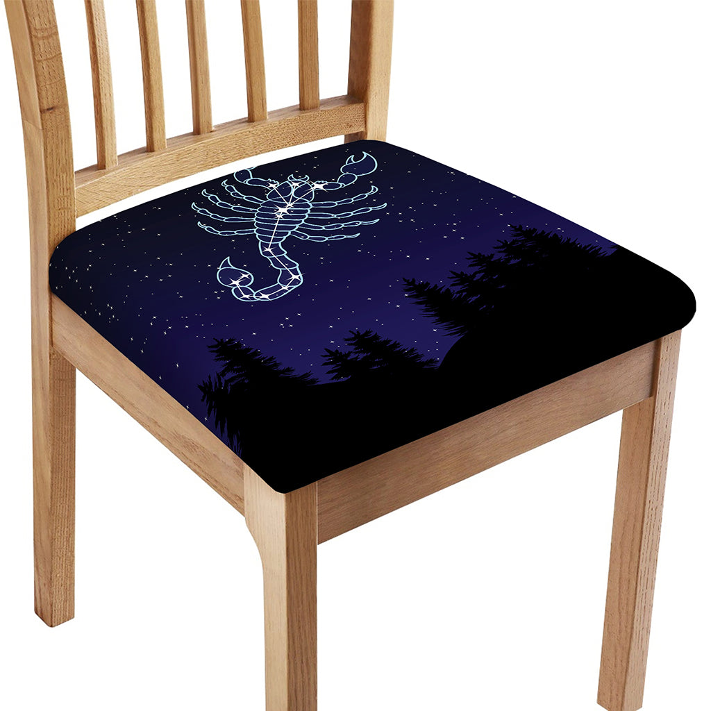 Scorpio Constellation Print Chair Cushion Cover