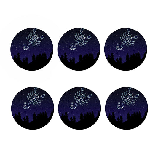Scorpio Constellation Print Coaster Set