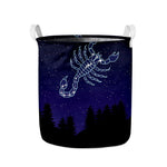 Scorpio Constellation Print Collapsible Laundry Basket
