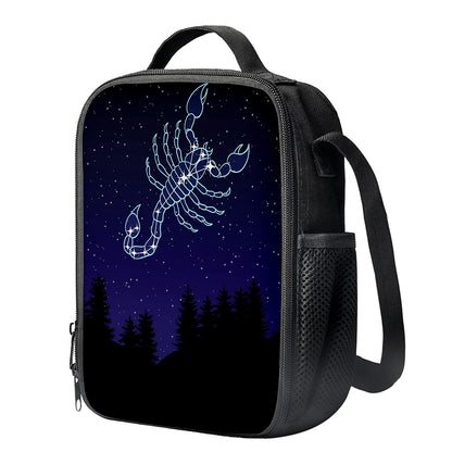 Scorpio Constellation Print Crossbody Lunch Bag