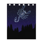 Scorpio Constellation Print Curtain