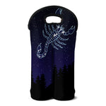 Scorpio Constellation Print Double Neoprene Wine Tote