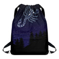 Scorpio Constellation Print Drawstring Backpack