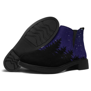 Scorpio Constellation Print Flat Ankle Boots