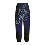 Scorpio Constellation Print Fleece Lined Knit Pants
