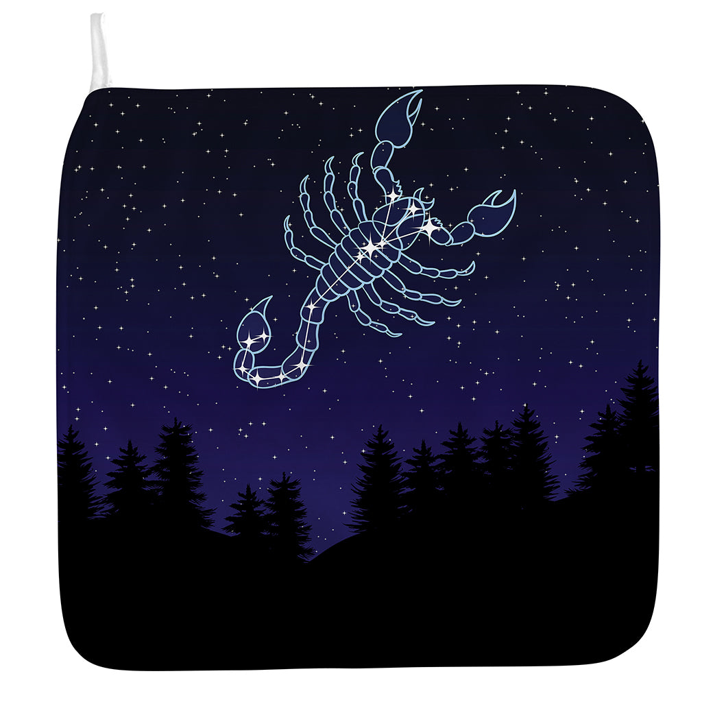 Scorpio Constellation Print Hand Towel