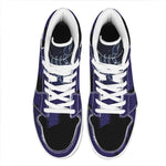 Scorpio Constellation Print High Top Leather Sneakers