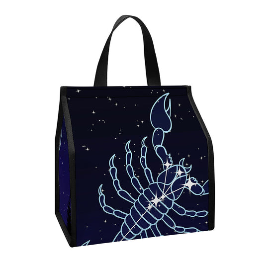 Scorpio Constellation Print Insulated Lunch Tote