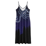 Scorpio Constellation Print Jersey Midi Cami Dress