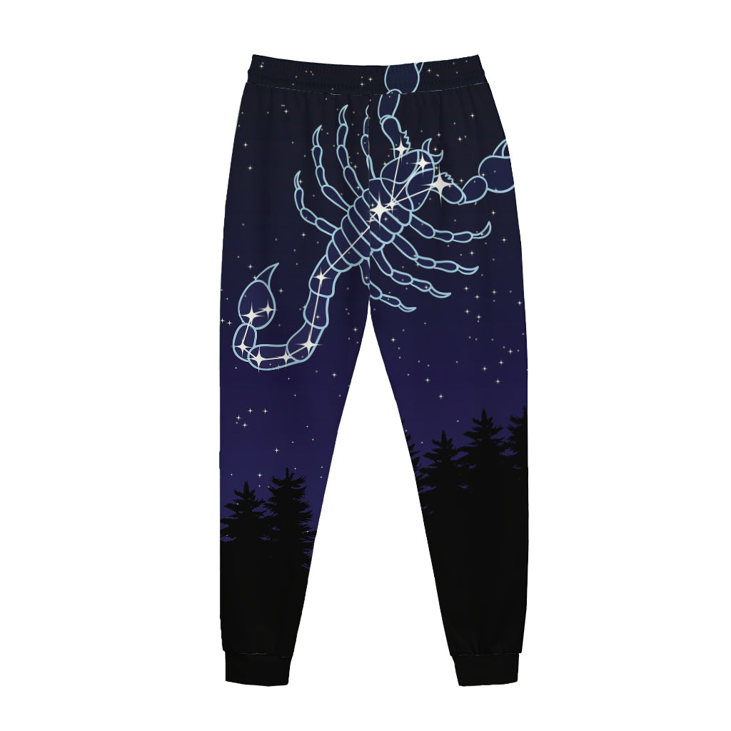 Scorpio Constellation Print Jogger Pants