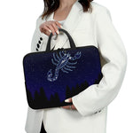 Scorpio Constellation Print Laptop Sleeve With Handle