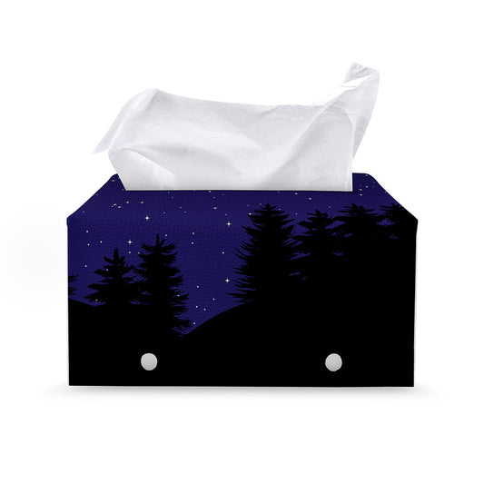 Scorpio Constellation Print Leather Tissue Box Cover