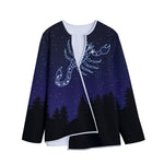 Scorpio Constellation Print Long Sleeve Short Coat