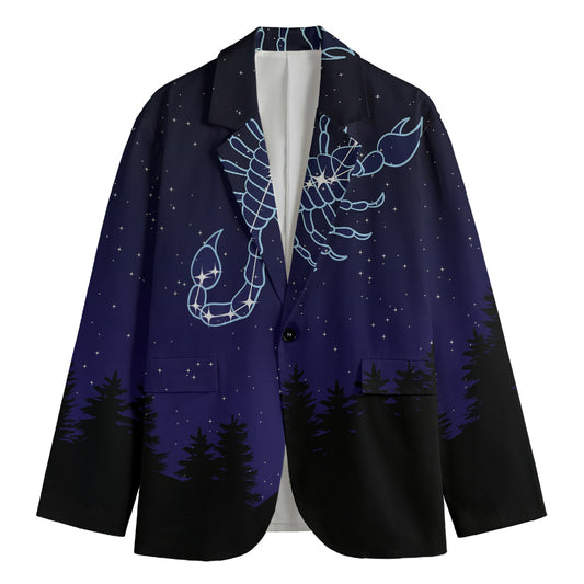 Scorpio Constellation Print Men's Blazer