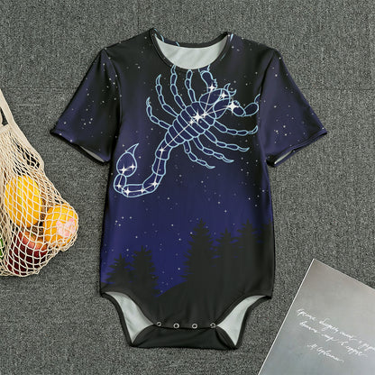 Scorpio Constellation Print Men's Bodysuit