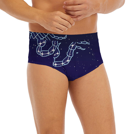 Scorpio Constellation Print Men's Briefs