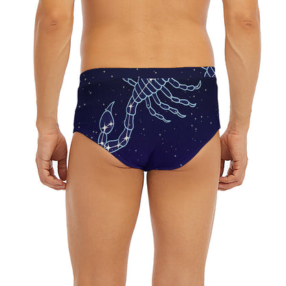 Scorpio Constellation Print Men's Briefs
