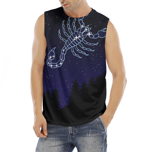 Scorpio Constellation Print Men's Fitness Tank Top