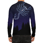 Scorpio Constellation Print Men's Long Sleeve Rash Guard