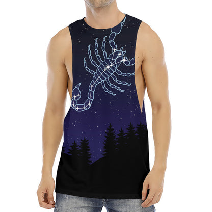 Scorpio Constellation Print Men's Muscle Tank Top