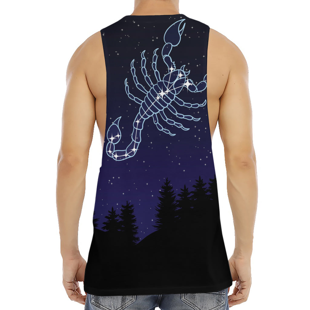 Scorpio Constellation Print Men's Muscle Tank Top