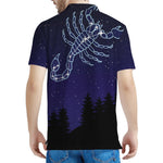 Scorpio Constellation Print Men's Polo Shirt