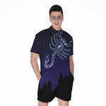 Scorpio Constellation Print Men's Rompers