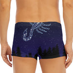Scorpio Constellation Print Men's Short Boxer Briefs