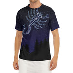 Scorpio Constellation Print Men's Short Sleeve Rash Guard