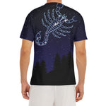 Scorpio Constellation Print Men's Short Sleeve Rash Guard