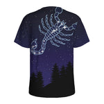 Scorpio Constellation Print Men's Sports T-Shirt