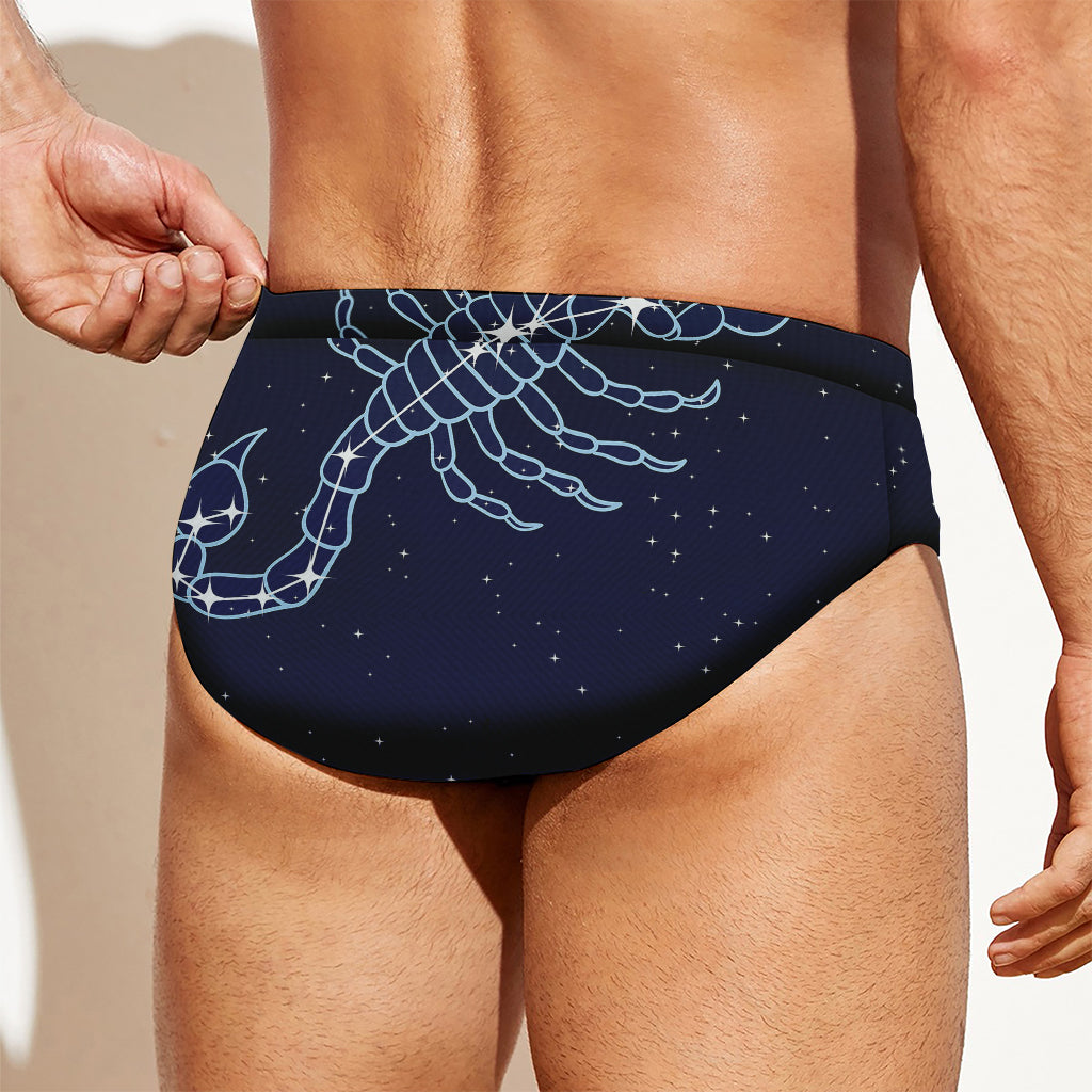 Scorpio Constellation Print Men's Swim Briefs