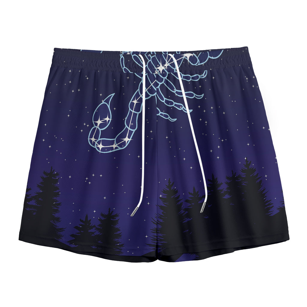Scorpio Constellation Print Mesh Shorts