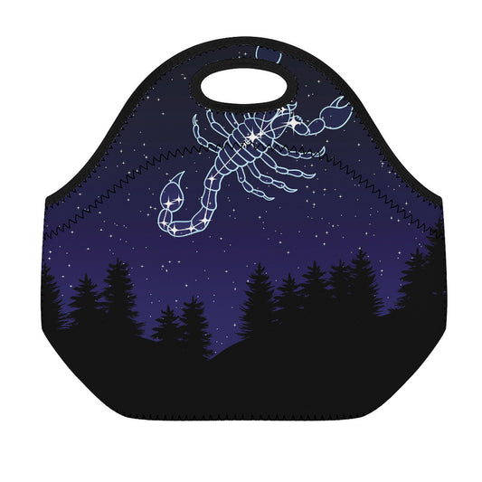 Scorpio Constellation Print Neoprene Lunch Bag
