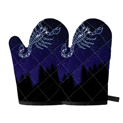 Scorpio Constellation Print Oven Mitts