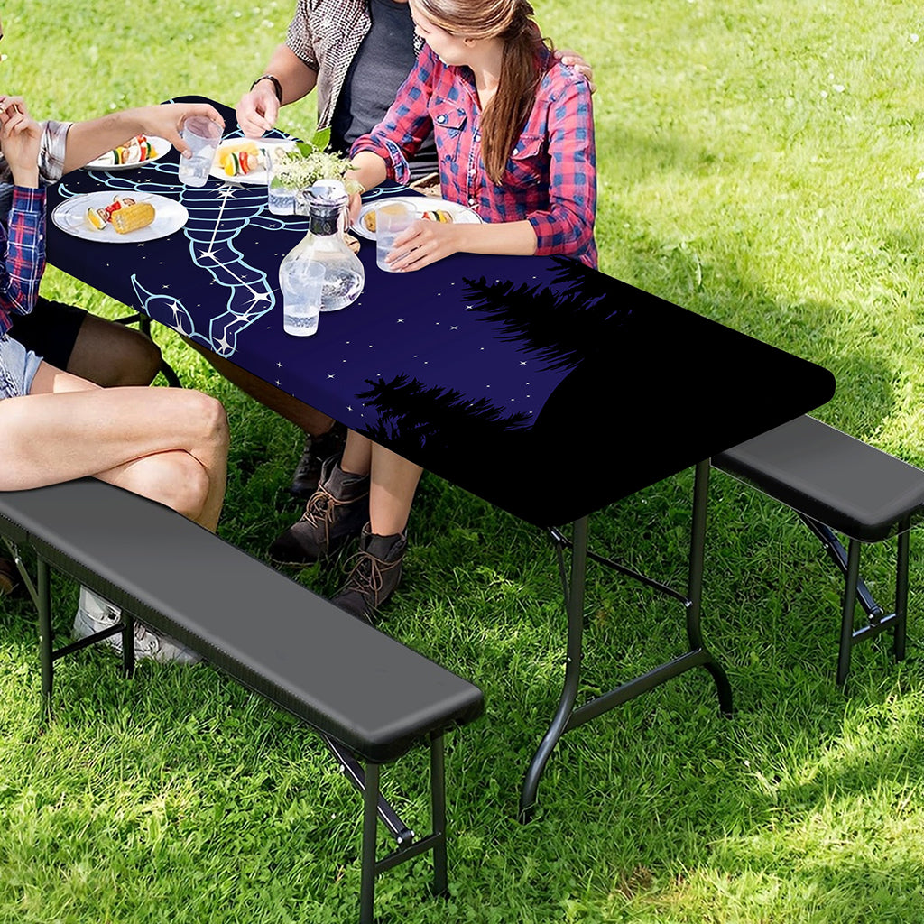 Scorpio Constellation Print Picnic Table Cover